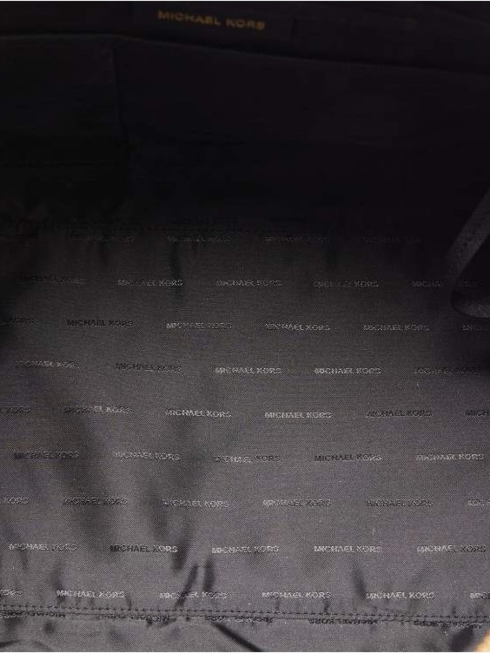 Michael Kors Jet Set Black Leather Weekender with Gold Hardware - Picture 5 of 6